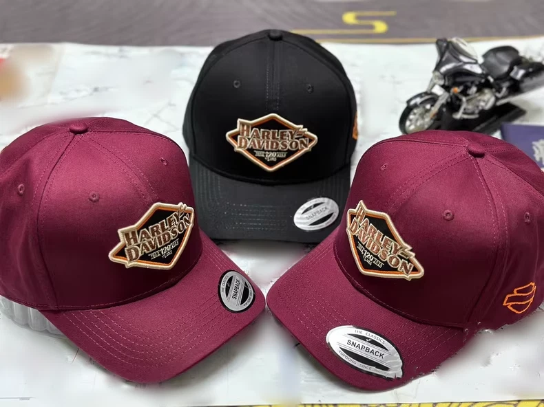 Gorra de béisbol informal de ala curva bordada para motocicleta Harley-Davidson para hombre Foto 2 de 4