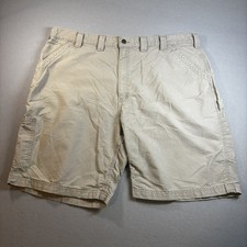 Carhartt Carpenter Work Shorts Men's Size 44 Khaki B147 Tan read