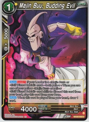 MAJIN BUU, BUDDING EVIL BT20-105 COMMON POWER ABSORBED DRAGON BALL SUPER LP