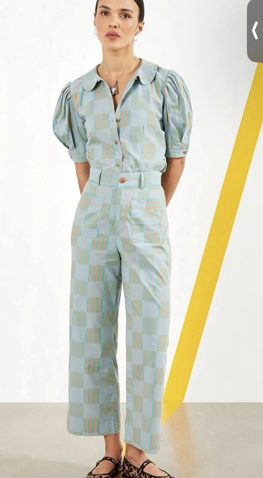 Maria De La Orden Niza Pants Mixed Striped Size 36/US 4