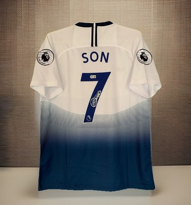 Son Heung-Min Signed Autographed Tottenham 2018/19 Home Jersey with Beckett COA