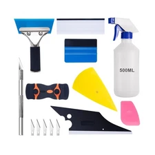 Luxiv Car Window Tint Application Tools Kit, 9 Pcs Vehicle Glass Protective F...