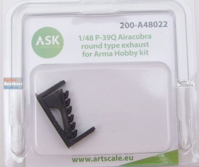 ASKA48022 1:48 ASK/Art Scale P-39Q Airacobra Round Type Exhaust (ARM kit)
