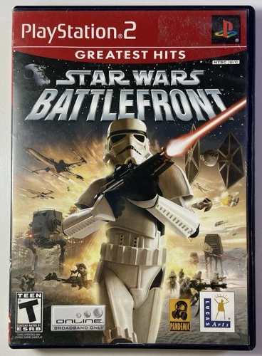 Star Wars: Battlefront (Sony PlayStation 2 PS2, 2004) CIB NO Reg - TESTED WORKS
