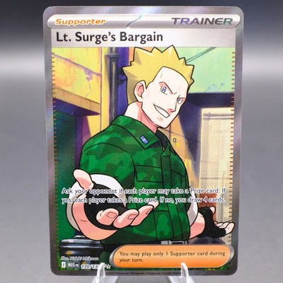 Lt. Surge's Bargain 170/132 Ultra Rare ME01: Mega Evolution Pokemon TCG NM