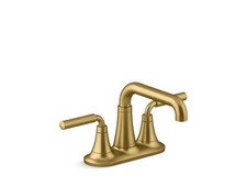 1Pc Vibrant Brushed Moderne Brass KOHLER K-27414-4-2MB Tone Centerset bat