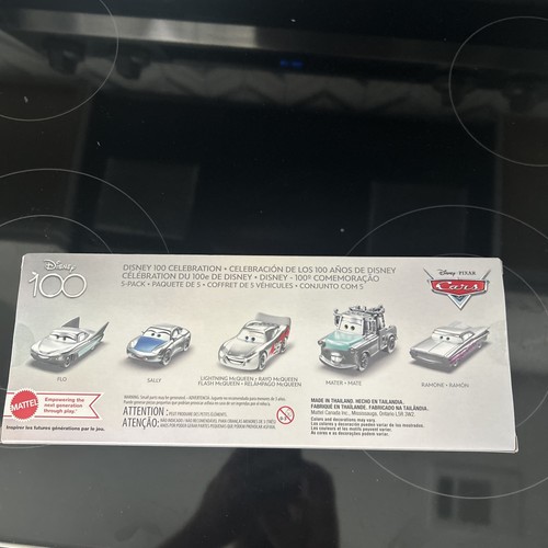 Disney 100th Anniversary Pixar Cars 5 pack Silver McQueen Sally Mater Flo Ramon - Picture 8 of 8