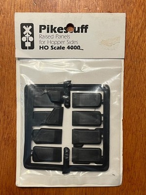 Pikestuff 4000 Raised Panels for Hopper Sides HO Scale NOS (black plastic)