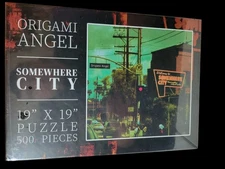 Origami Angel Somewhere City Puzzle 19" × 19" NEW Counter Intuitive  Records 
