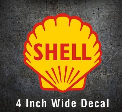 SHELL GASOLINE LOGO VINYL STICKER DECAL TRUCK WINDOW BUMPER WALL CAR ...