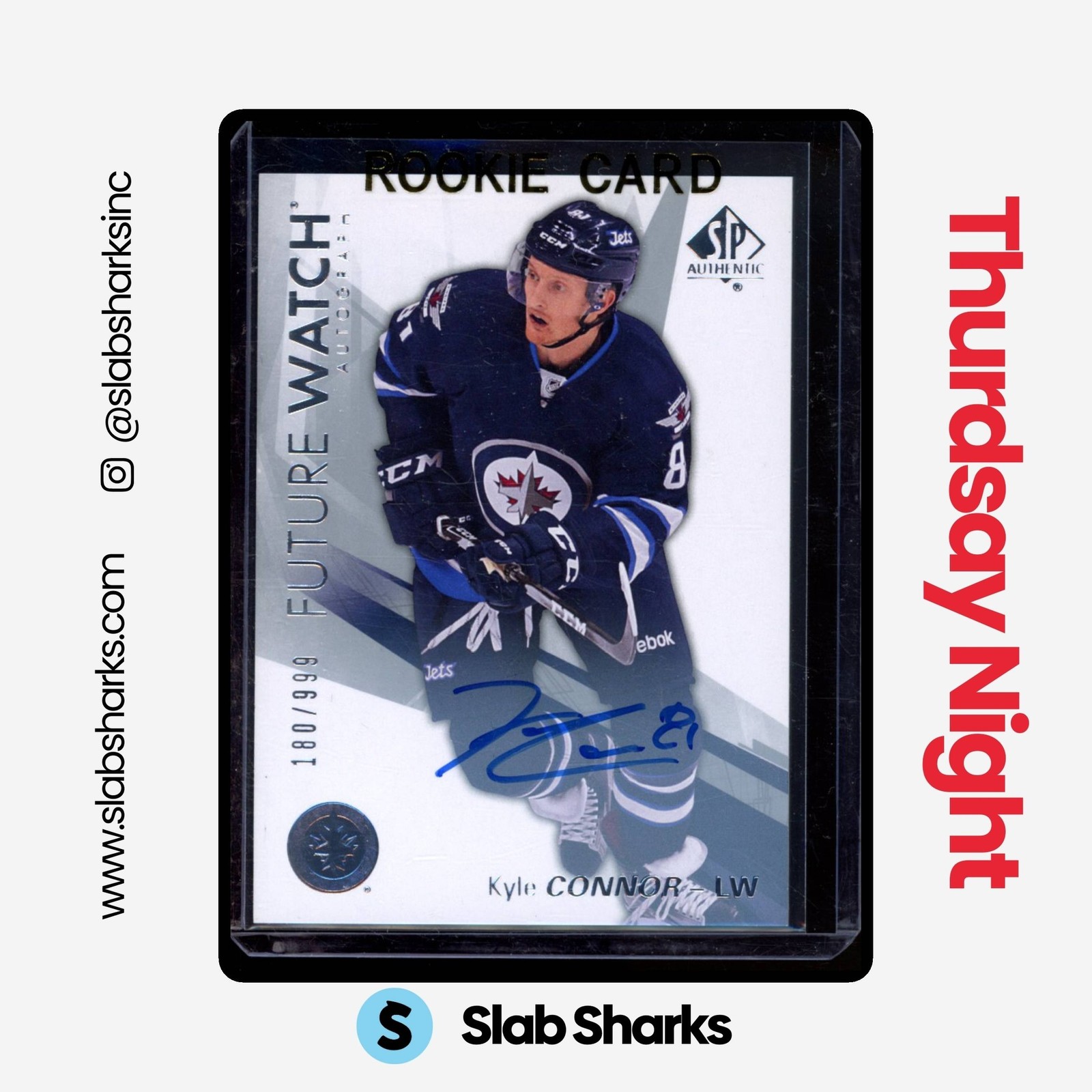 2016 SP AUTHENTIC #157 KYLE CONNOR RC FUTURE WATCH AUTO ROOKIE /999