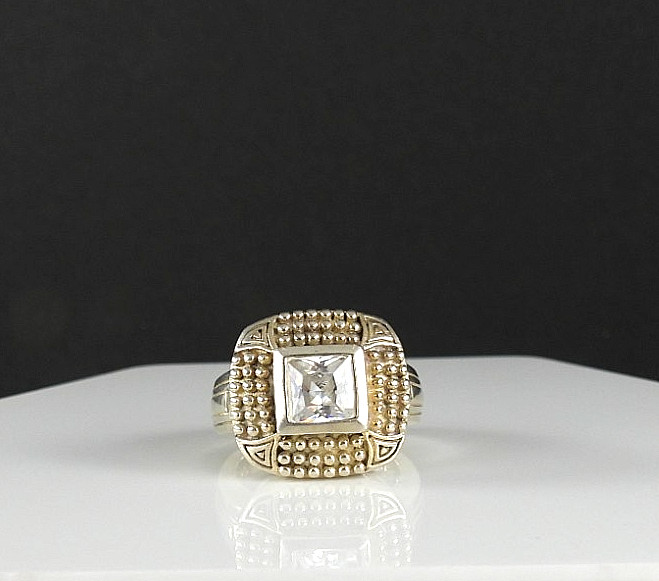 Vintage Statement Solid 925 Sterling Silver Ring … - image 5