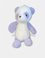 FAO Schwarz Lavender Panda Teddy Bear Purple White 10" Stuffed Plush Toy