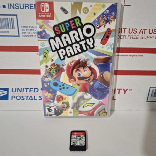 Super Mario Party Nintendo Switch 2018 Complete Luigi Peach Donkey Kong Bowser