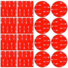 16 Pack Heavy Duty Round Double-Sided Tape - 2 Diameter, 3M VHB Adhesive, Waterp
