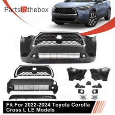 For 2022-2024 Toyota Corolla Cross Sport Front Bumper Grill Fog Cover W/O Sensor
