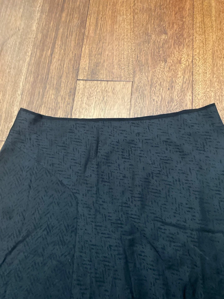 Falda negra de seda con estampado de cremallera Rag & Bone para mujer talla 8 Foto 2 de 4