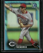 2016 Bowman Draft #BDC-56 Ryan Hendrix Chrome Sky Blue Refractor