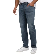 Izod Men's comfort Stretch Jean Straight Fit Denim Blue Size 40x30