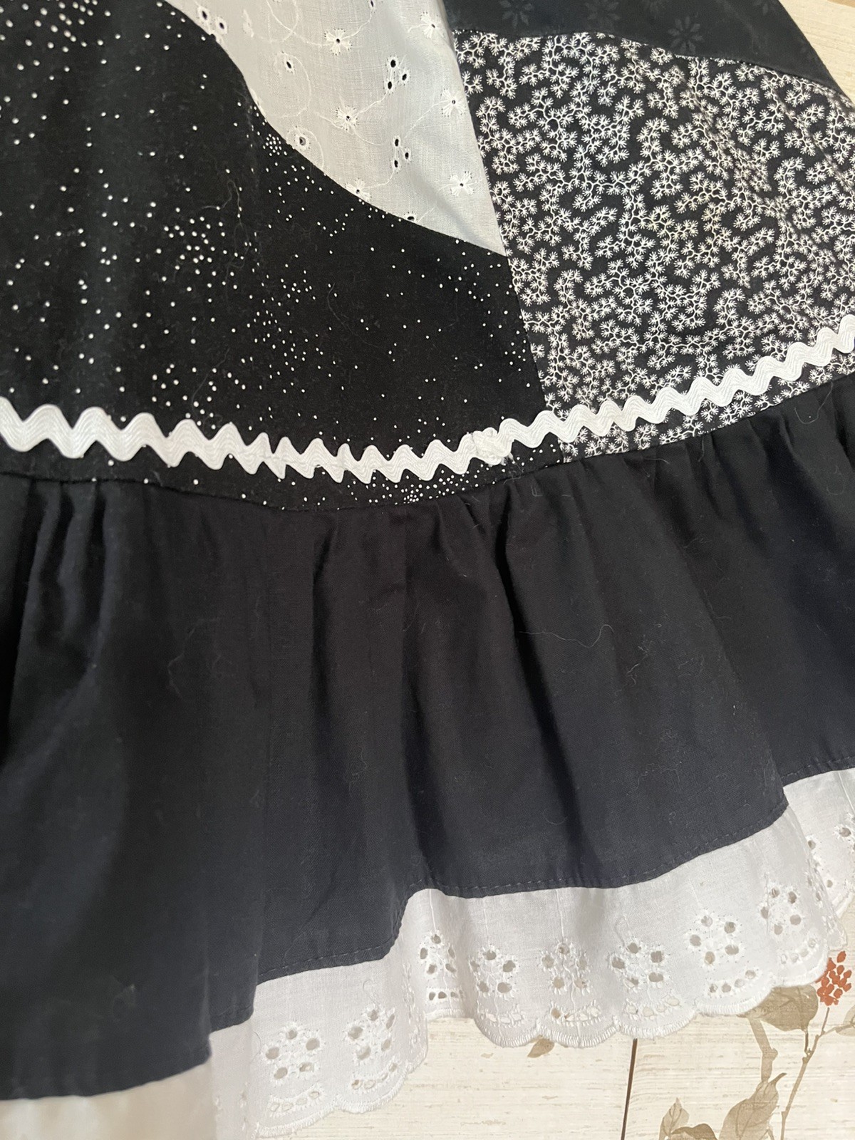 Black and White Patchwork Design Square Dance Out… - image 10