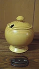 Vintage Fiestaware Coventry Casualstone gold Marmalade jam condiment Fiesta jar