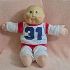 Cabbage Patch Kids Baby Doll Light Complexion No Hair Coleco Red White Outfit 1…