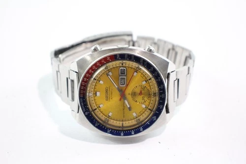 Vintage Seiko Pogue Steel Sports Watch Ref 6139-6002 Mechanical Working