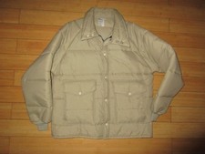 Vintage Retro puffer nylon jacket NOS insulated winter trucker Made in USA ski