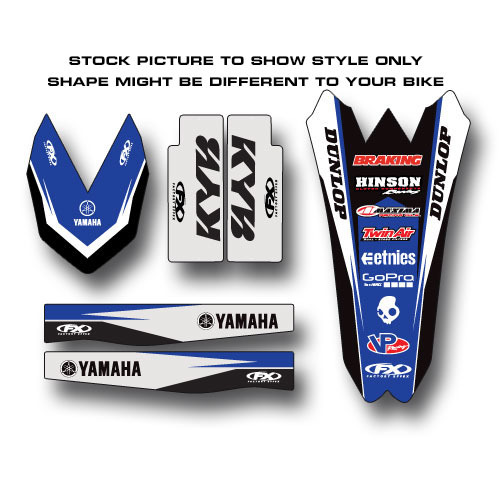 Factory Effex Yamaha Trim Fenders Swingarms Graphics YZF 250 YZ250F 10 11 12 13 - Picture 3 of 3