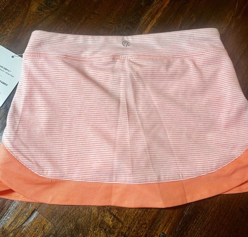 Champion girls tennis skirt skort size 6-6x Striped Peach - Picture 4 of 5