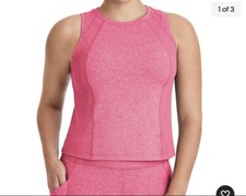 Member's Mark Women's Soft Ribbed Cropped Tank Top Pink Size Medium