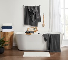 Egyptian Cotton  6 Piece Textured Towel Set  650 GSM  Soft  Stylish