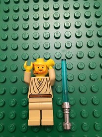 LEGO Star Wars Obi-Wan Kenobi Headset Minifigure 7143 Missing Orange Hair