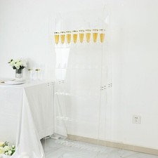 5 feet Clear 5-Tier Acrylic Wine Glass Rack Champagne Flute HOLDER STAND Party