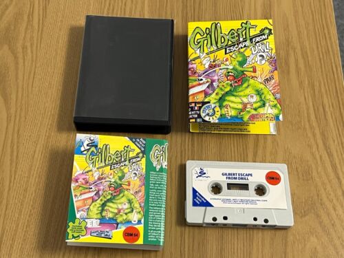 Gilbert Escape from Drill Commodore 64 Cassette - Working -👽👾Retro Gift Idea👾