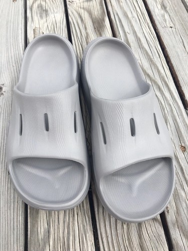 Hoka Unisex Ora Recovery Slide 3 Slip-On Gray Sandals Slippers Size Wmn 11 Men 9 - Picture 11 of 15