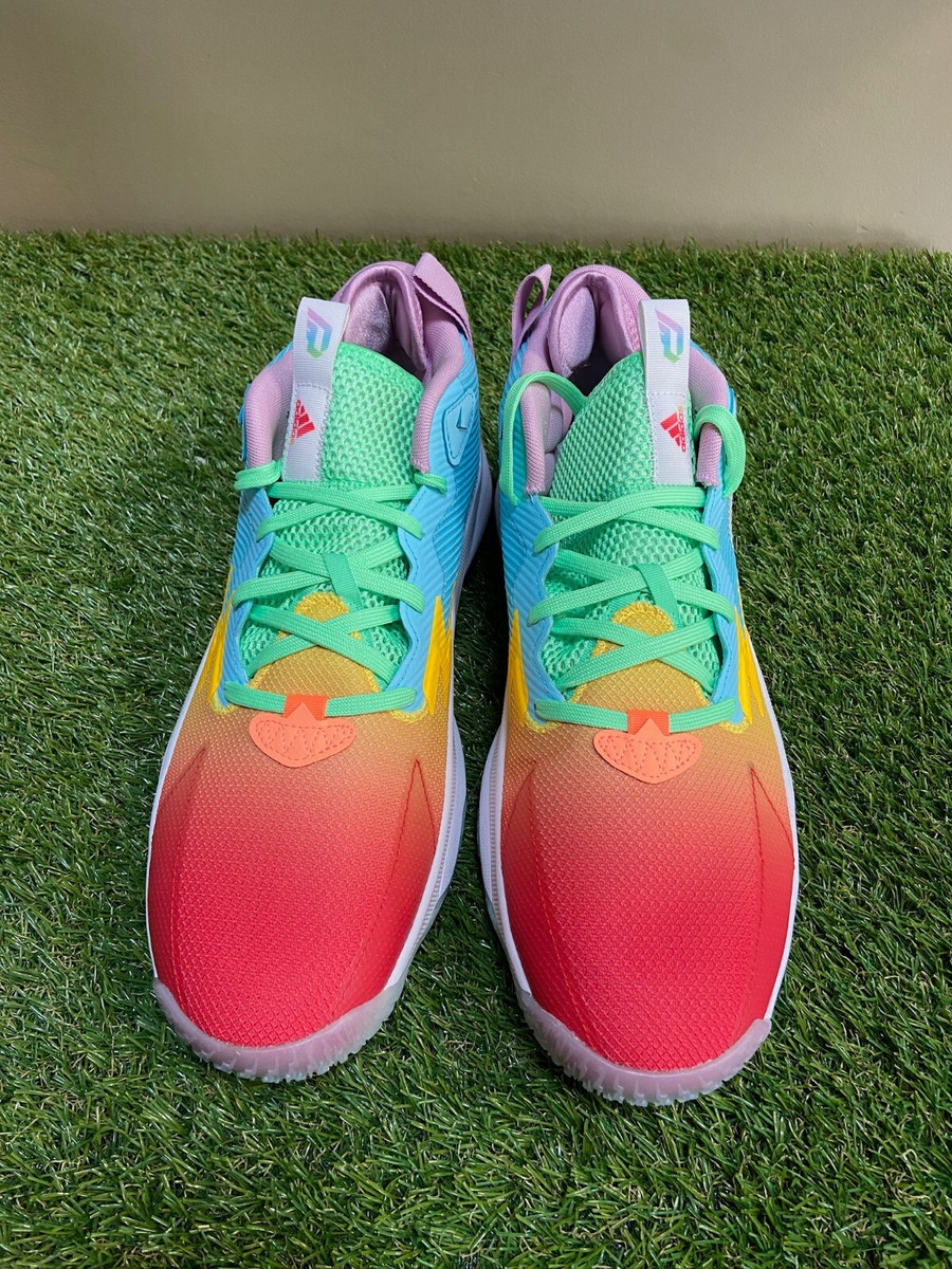 NEW Adidas Dame 8 Rainbow Basketball Shoes HQ1272 Size 13.5 Multicolor Adidas Dame 8 Rainbow Basketball Shoes HQ1272 Size 13.5  main image 3