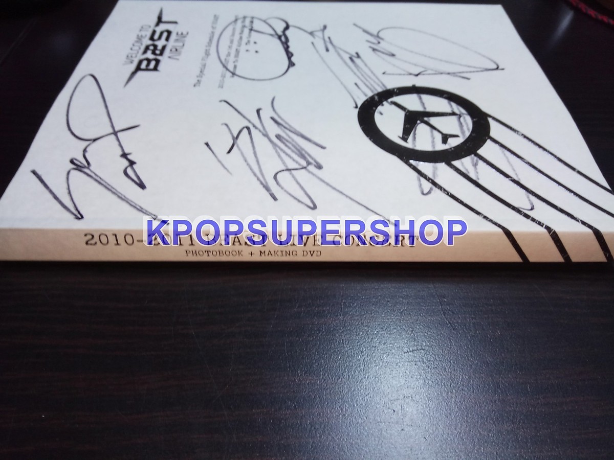 BEAST FAN MEETING DVD＆Photo Book BEAST The 1st Concert Making Book Autographed Signed Welcome
