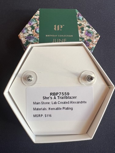 Orecchini Bomb Party RBP7559 "She's a Trailblazer" 24 giugno’ Alessandrite/Ematite - Foto 6 di 6