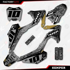 Urban Gold Crf110 Semper Camo Racing Graphics kit fits Honda 2013-2018 13-18