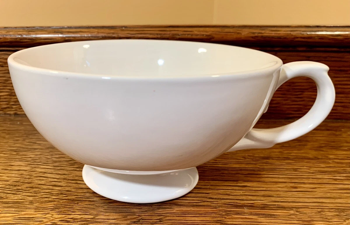 Elegant White World Market Extra Large 5.25x2.8 Coffee Mug • Soup Bowl •  Tea Cup