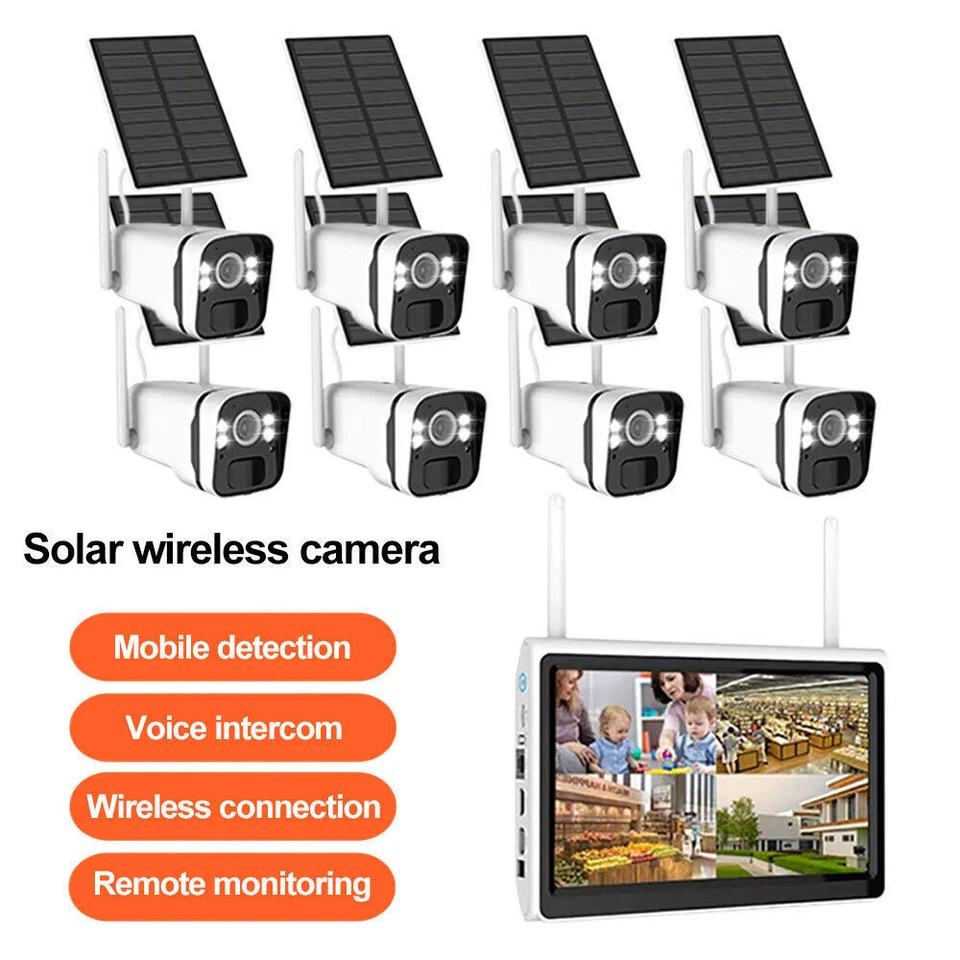 Home Security Camera CCTV System Kit 8CH 1080P WiFi Wireless IR Cam 2-Way-Audio - Image 3 of 4