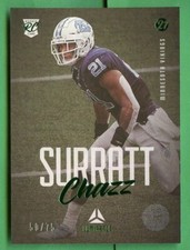 CHAZZ SURRATT  2021 LUMINANCE FOOTBALL ROOKIE GREEN /75 VIKINGS NORTH CAROLINA
