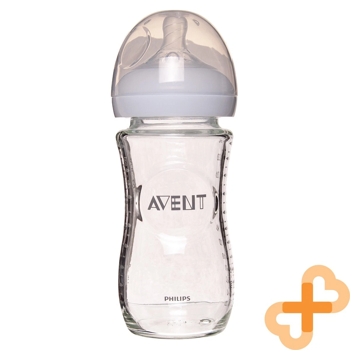 Biberon en verre naturel Avent 240 ml 1M+