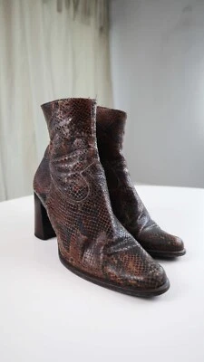 Stiefeletten Braun Stiefel true Vintage 39 Made in Italy Spitz - Bild 1 von 4