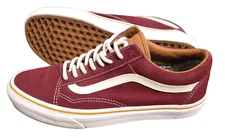 Vans Old Skool Low Suede Maroon Skateboard TB9C Shoes Sz US Mens 8, Womens 9.5