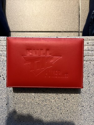 Full Tilt Poker Leather Red 2 Deck Card Holder Box Sehr Gut