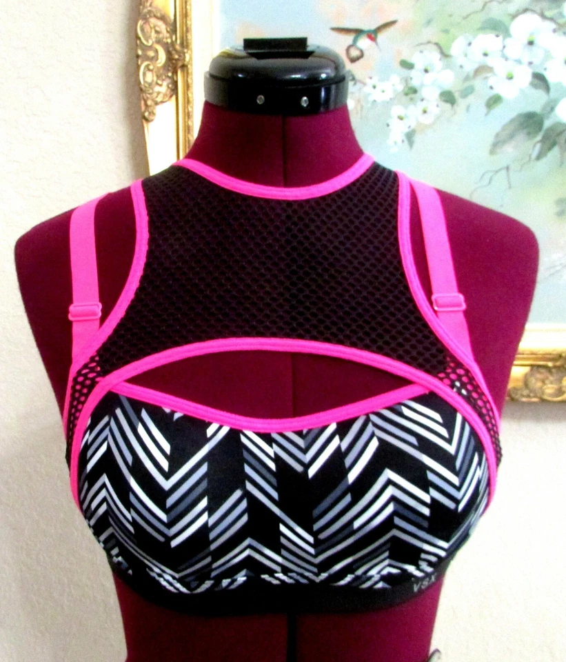 SUJETADOR DEPORTIVO VICTORIA'S SECRET VSX ANGEL COLLECTION TALLA 32B ACOLCHADO MALLA CON AROS Foto 2 de 4