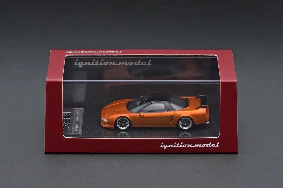 Ignition Model Honda NSX (NA1) Orange Metallic Die Cast 1/64 - Immagine 3 di 3