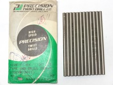 Lot of 12 High Speed Steel Drills 4.25 mm PRECISION Twist Drills Made in USA